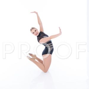 DANCE COSTUME gold, rhinestone